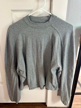 aerie Gray Long Sleeve Top Size M